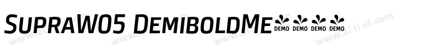 SupraW05 DemiboldMe字体转换